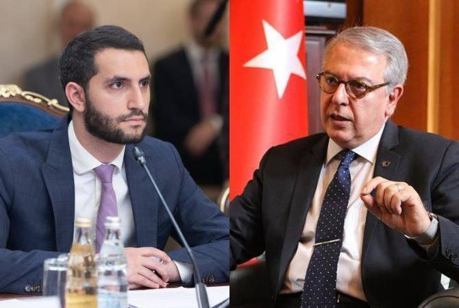 Le représentant spécial de l’Arménie a exprimé ses condoléances à son homologue turc suites aux accidents meurtriers de la route en Turquie