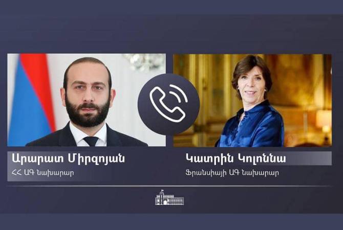 Entretien entre Catherine Colonna et Ararat Mirzoyan