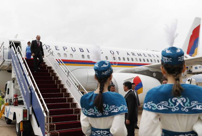 Le Premier ministre arménien Nikol Pachinian est arrivé au Kirghizistan pour une visite de travail