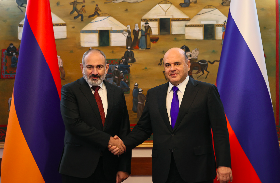 Rencontre entre Pashinyan et le Premier ministre russe Mikhail Mishustin