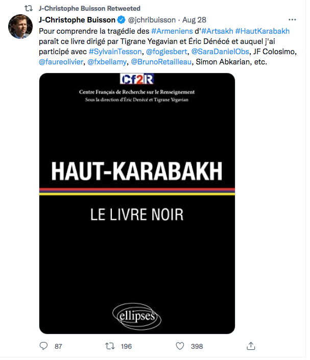 JC Buisson : sortie du Livre noir sur le Karabakh