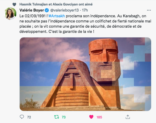 V. Boyer : La vie pour l’Artsakh