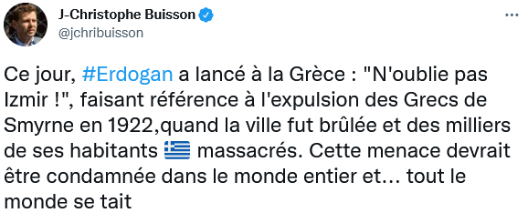 J.C. Buisson : cette menace devrait être condamnée dans le monde entier et… tout le monde se tait
