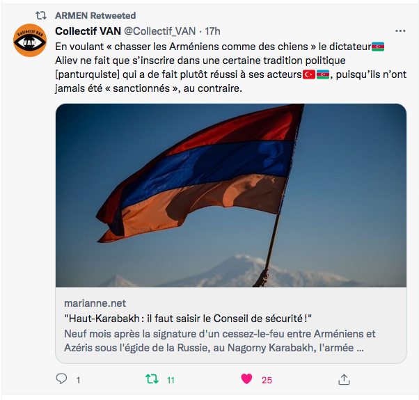 Collectif Van : Tribune d&rsquo;Ara Toranian dans Marianne