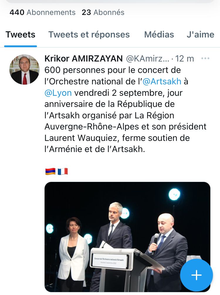 600 personnes pour le concert de l’Orchestre national de l’Artsakh à Lyon