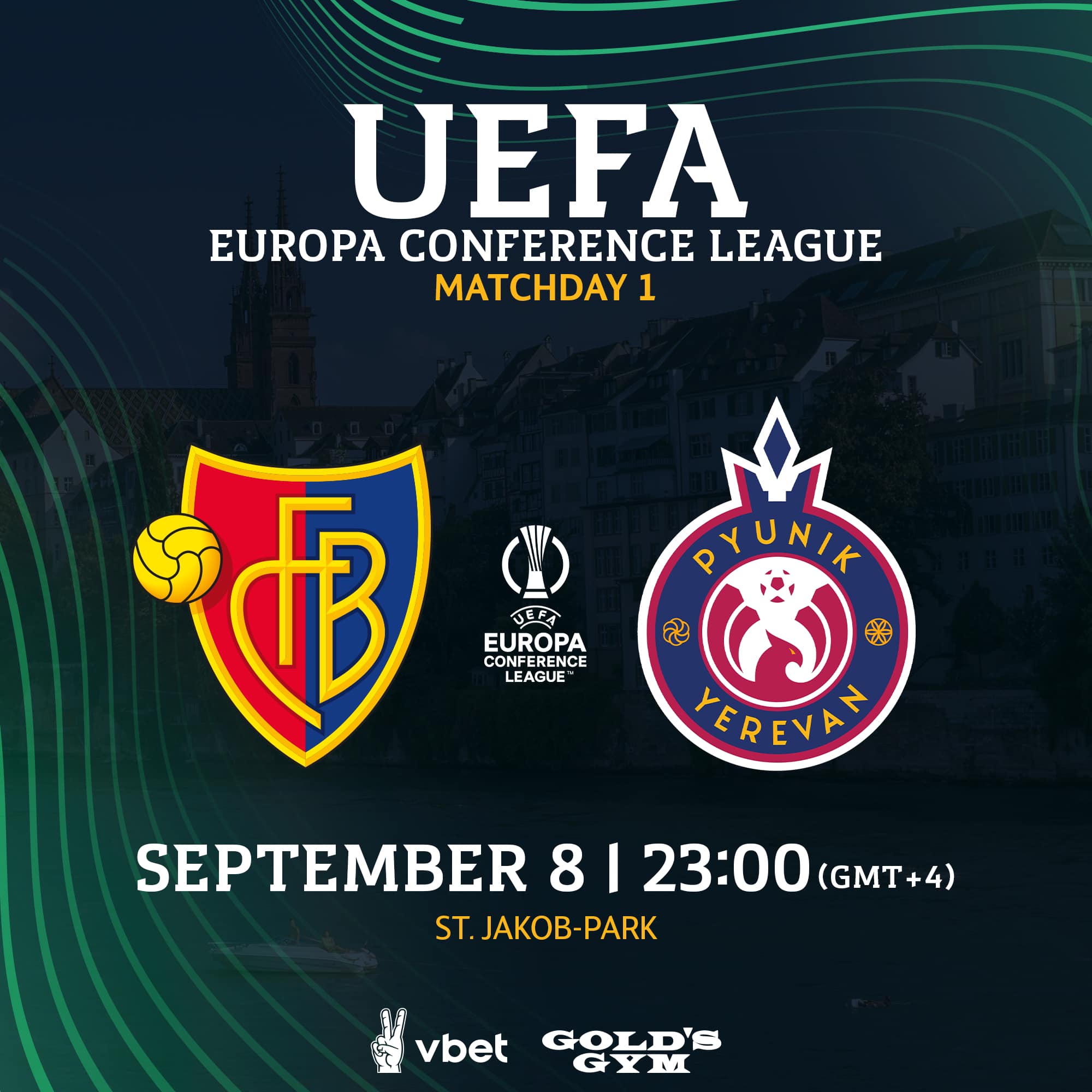 FC Bâle-Pyunik Erevan ce soir (21h00) pour le premier match de la phase de groupes de UEFA Conference League