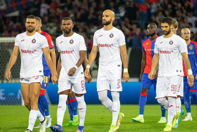 Défaite de Pyunik Erévan le champion d’Arménie face à Bâle (1-3) pour son premier match de phase de groupe de la Conference League