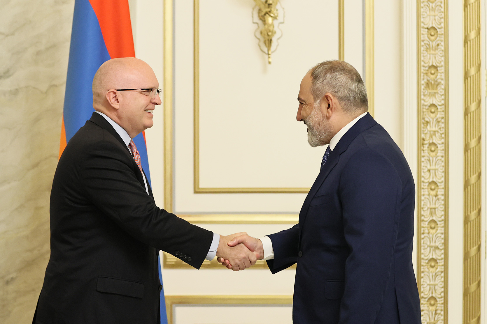 Le Premier ministre Pashinyan a reçu le nouveau Coprésident américain du groupe de Minsk de l&rsquo;OSCE, Philip Reeker
