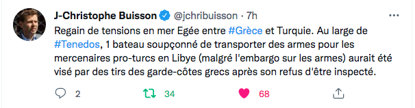 JC Buisson : tensions sur la mer Egée