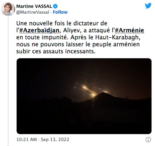 Une nouvelle fois le dictateur de l’Azerbaïdjan a attaqué l&rsquo;Arménie