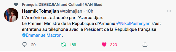 Hasmik Tolmajian :  l&rsquo;Arménie est attaquée par l&rsquo;Azerbaïdjan