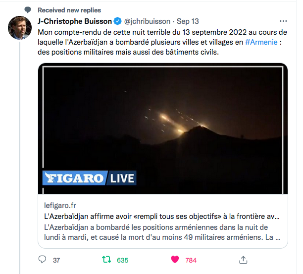 JC Buisson : Mon compte rendu dans le Figaro de la nuit du 13/9