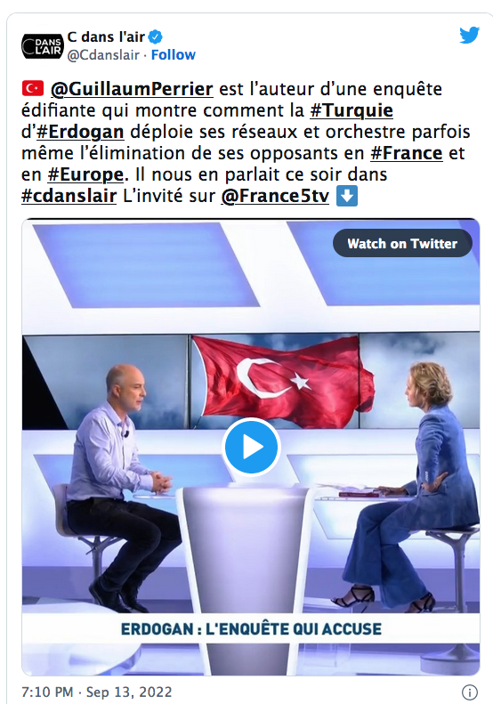Guillaume Perrier – Erdogan : l&rsquo;enquête qui accuse