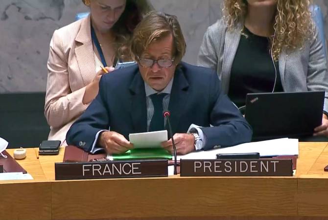 La France présidente du Conseil de sécurité de l’ONU appelle l&rsquo;Azerbaïdjan à retirer ses troupes d’Arménie