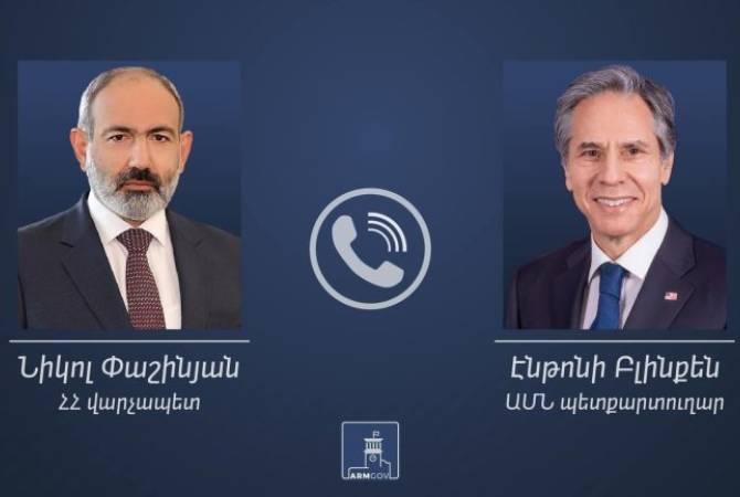 Entretien téléphonique entre Nikol Pachinian et Antony Blinken