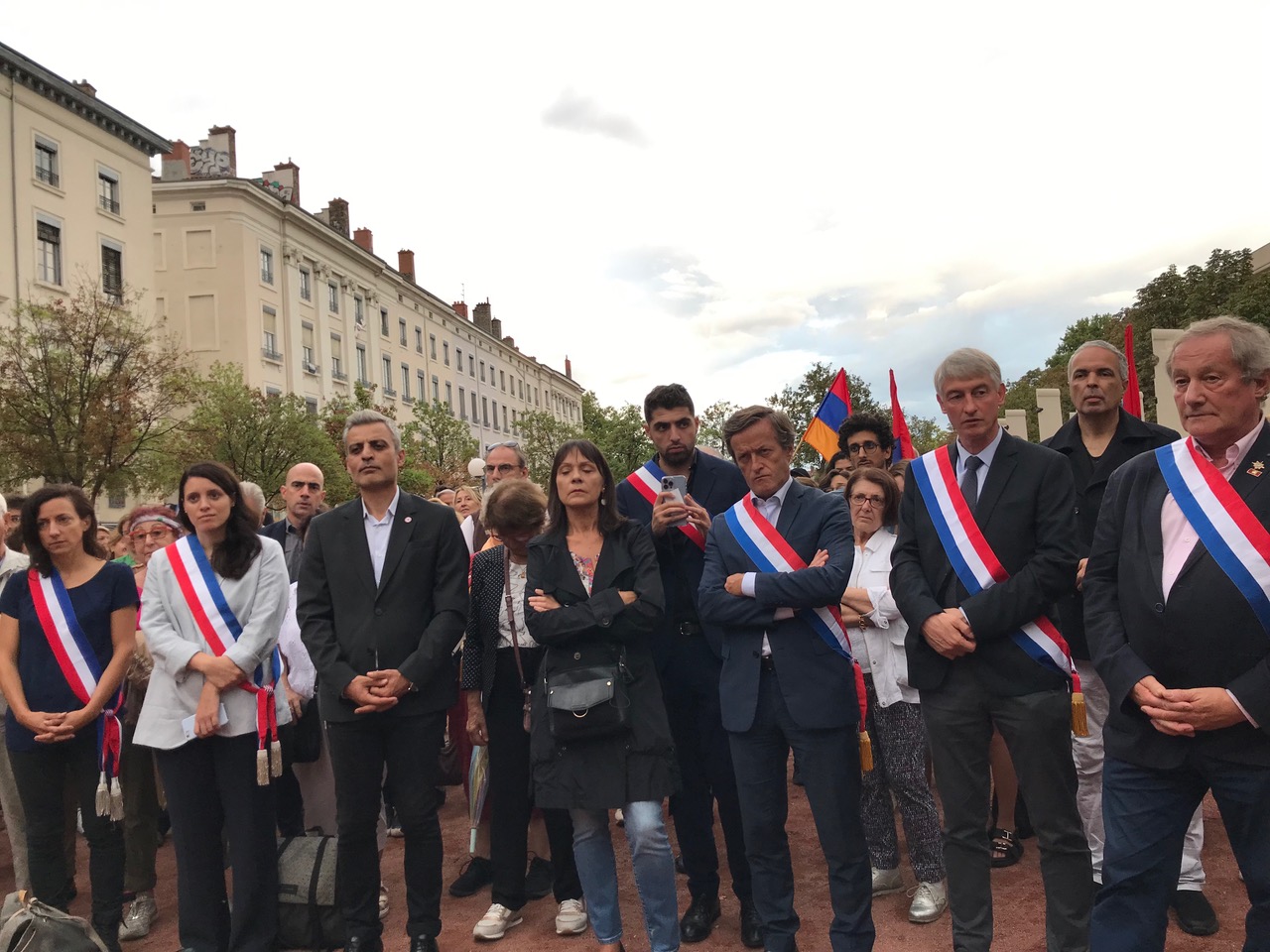 Manifestation pour la paix à Lyon