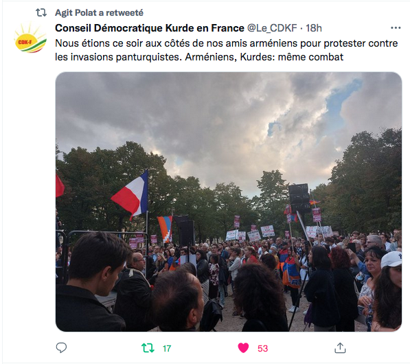 CDK-F : Nous étions aux côtés de nos amis arméniens