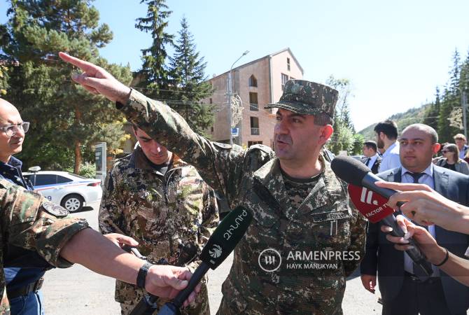 Un groupe de 50 à 60 soldats Azéris s&rsquo;est retiré de la partie nord de Jermuk affirme le Chef d&rsquo;état-major de l’Armée arménienne