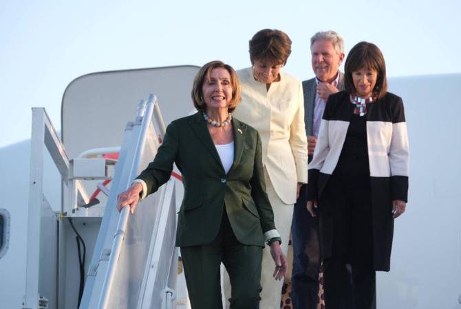 Nancy Pelosi est arrivée à Erevan pour une visite officielle de deux jours en Arménie