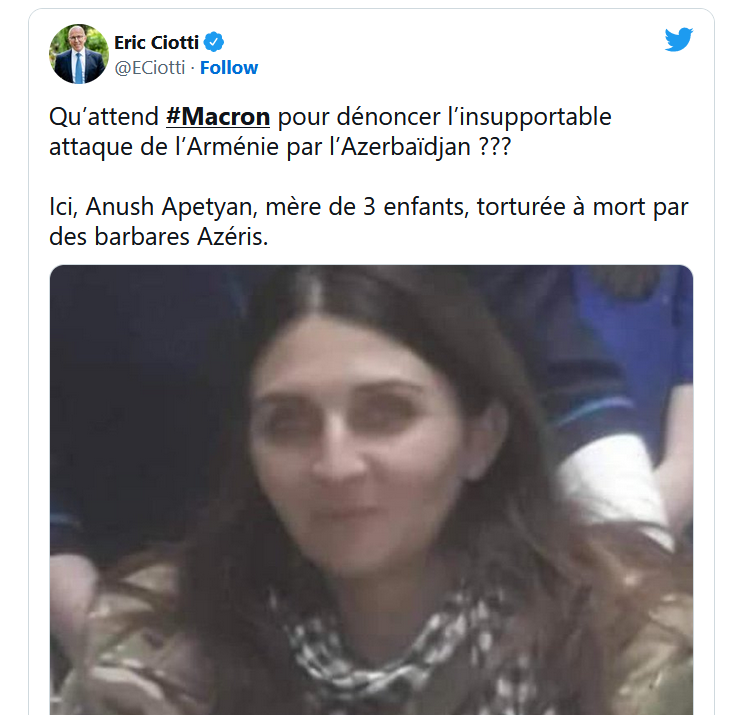 Qu’attend #Macron pour dénoncer l’insupportable attaque de l’Arménie par l’Azerbaïdjan ???