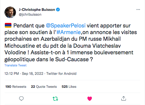 JC Buisson : Bouleversement géopolitique dans le Sud-Caucase ?