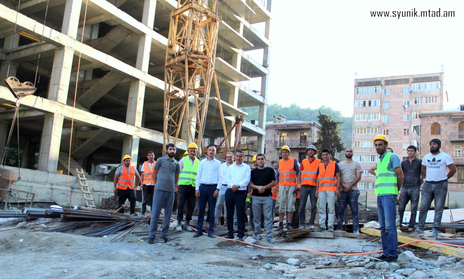 A Kapan (Syunik) pour la première fois après l&rsquo;indépendance de l’Arménie, des immeubles d&rsquo;appartements sont en construction