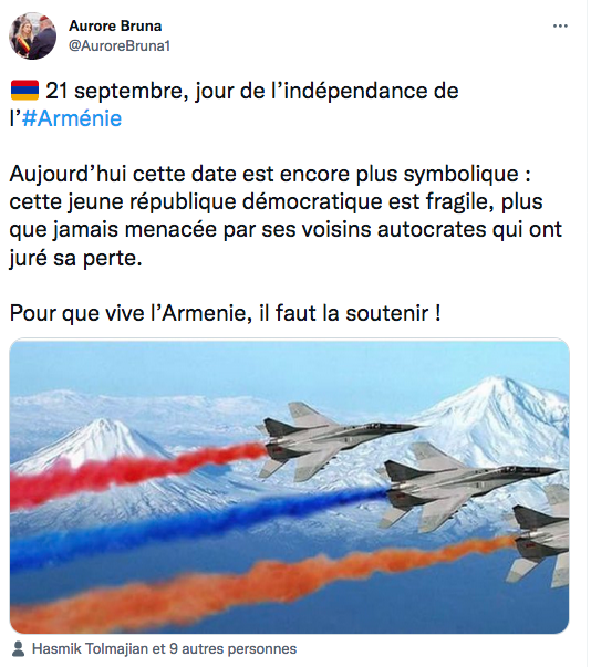 Aurore Bruna : 21 septembre, jour de l’indépendance de l’Arménie