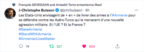 JC Buisson : Les Etats-Unis envisage de livrer des armes. Et la France ?