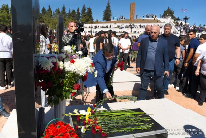 Le président de l&rsquo;Artsakh a participé aux événements commémoratifs dédiés aux martyrs de la guerre de 44 jours