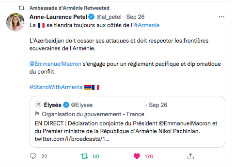 Anne-Laurence Petel : La France toujours avec l&rsquo;Arménie