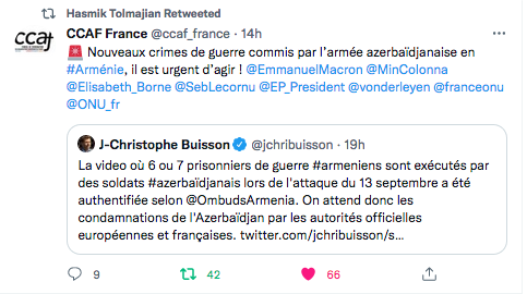 CCAF : Crimes de guerre, il est urgent d&rsquo;agir !