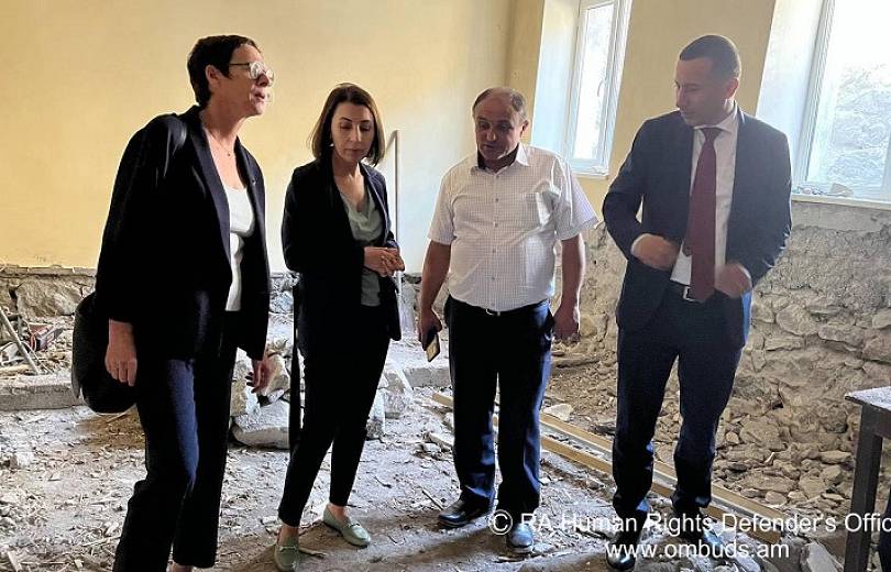 L&rsquo;ambassadrice de France en Arménie et le Défenseuse des droits humains ont visité la région de Syunik