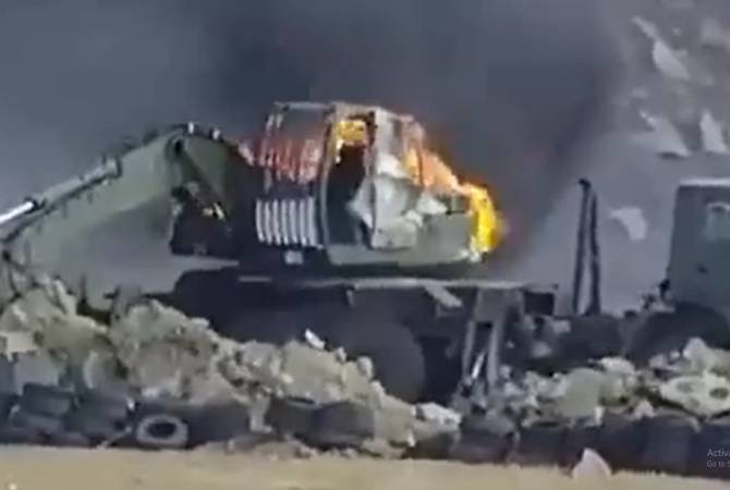 Les forces armées azéries ont ouvert le feu sur les engins de construction effectuant des travaux de fortification dans les positions arméniennes de défense