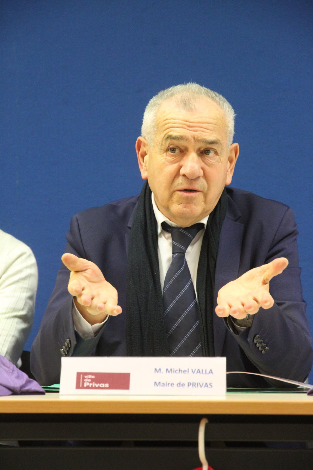 Michel Valla, maire de Privas