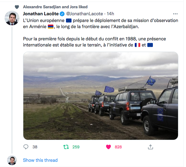 Jonathan Lacôte : l&rsquo;UE prépare le déploiement de sa mission
