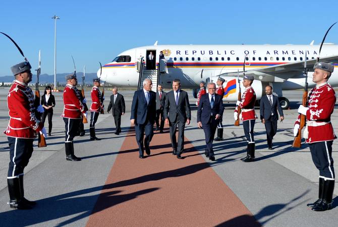 Le président arménien Vahagn Khatchatourian est arrivé en Bulgarie pour une visite d&rsquo;État