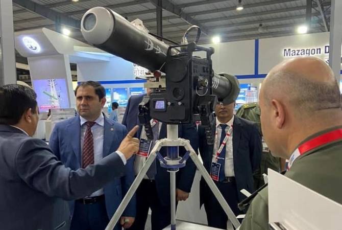 Le ministre arménien de la Défense Suren Papikyan a visité l&rsquo;exposition d’armement DEFEXPO à Gandhinagar en Inde