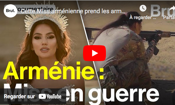 Cette Miss arménienne prend les armes pour défendre son pays