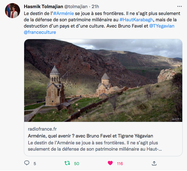 Hasmik Tolmajian : Le destin de l&rsquo;Arménie sur France Culture