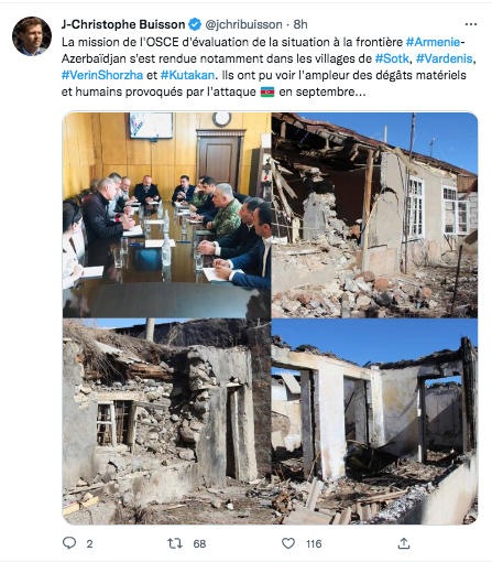 J.C. Buisson : la mission de l&rsquo;OSCE constate les dégats