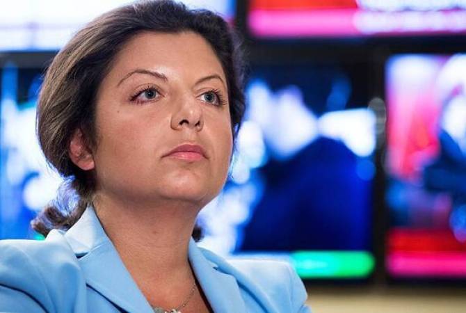 Margarita Simonyan la rédactrice en chef de RT TV a annoncé que son entrée en Arménie était interdite