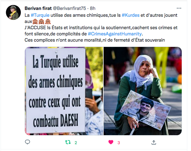 Berivan Firat : La Turquie utilise des armes chimiques