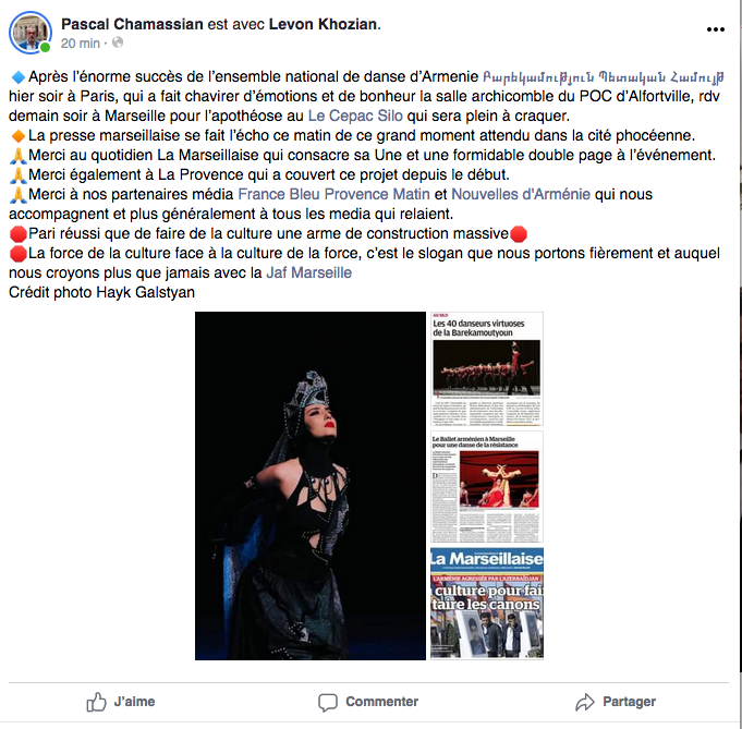 Enorme succès de Baregamoutyoun à Alfortville