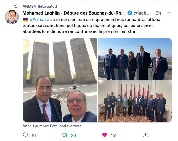 Mohamed Laqhila : En Arménie avec la délégation