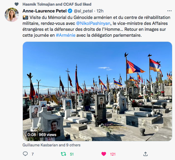 Anne-Laurence Petel : les parlementaires français en Arménie