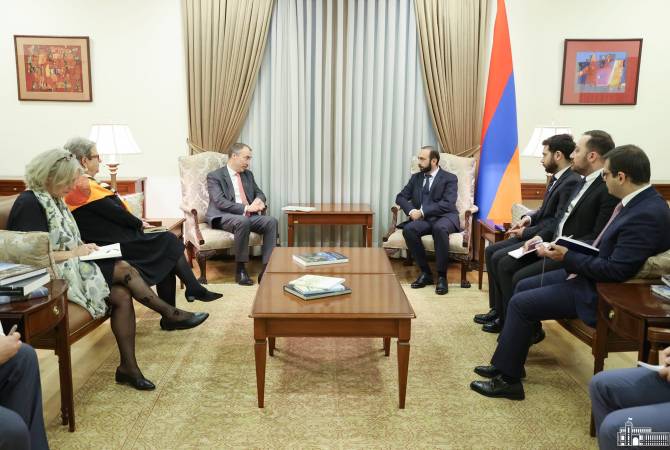 Ararat Mirzoyan a reçu le représentant spécial de l&rsquo;UE pour le Caucase du Sud et la crise en Géorgie,Toivo Klaar