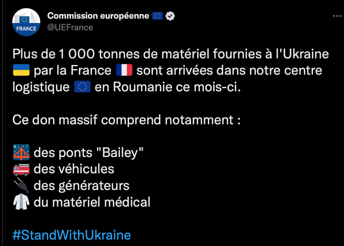 Aide à l&rsquo;Ukraine