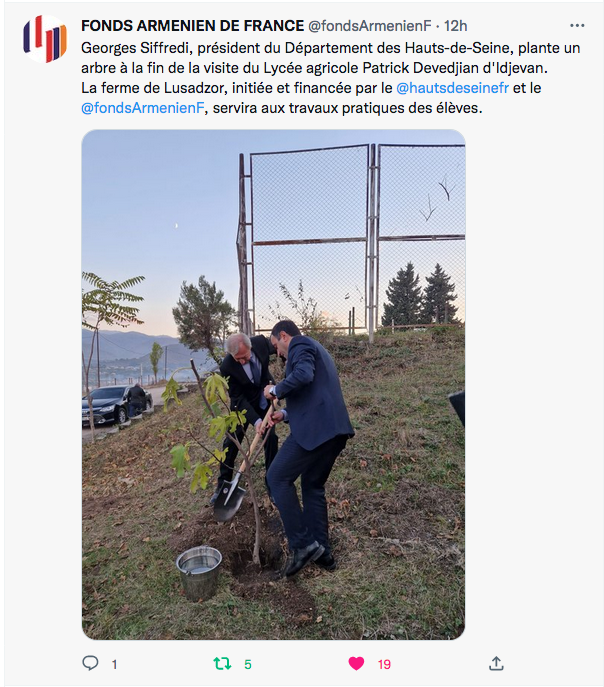 Fonds arménien de France : l&rsquo;arbre de Georges Siffrédi
