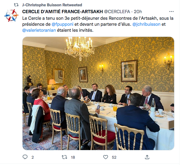Cercle d&rsquo;amitié France-Artskakh : avec J.C.Buission et V.Toranian