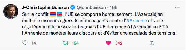 JC Buisson : l&rsquo;attitude honteuse de l&rsquo;Europe vis-à-vis du conflit
